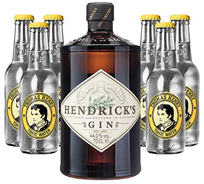 Hendrick´s Gin (1 x 0.7 l) mit Thomas Henry Tonic (6 x 0.2 l)