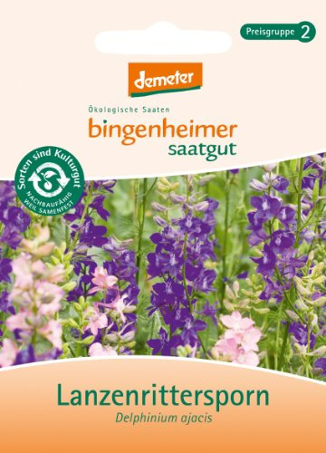 Bingenheimer Saatgut - Lanzenrittersporn - Blumen Saatgut / Samen