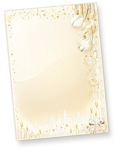 Weihnachtsbriefpapier Weihnachtsmärchen 50 Blatt Briefpapier Weihnachten DIN A4 elegant ohne Umschlag