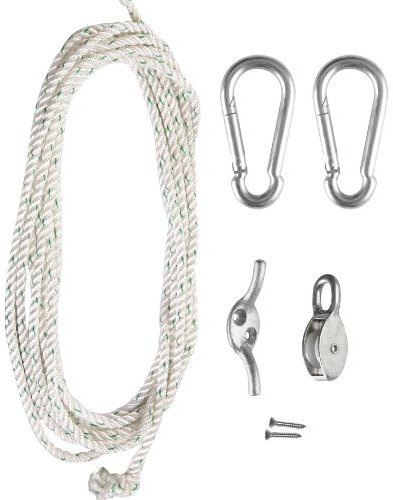 Primrose Standard Galvanised Steel Easy Hoist and Fixing Set for Sail Shades