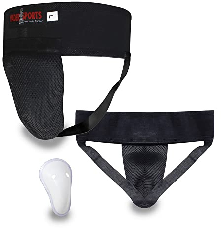 Groin/Abdominal guard Box Protector Muay thai MMA Cricket box black kids martial arts training box guards, Hockey groing guard, adult martial arts box protector (Extra Large / adult wasit 36+)