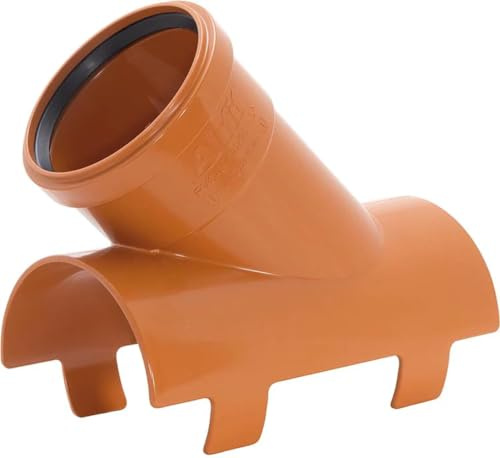 Airfit Klebe-Clips-Abzweig 45° aus PVC-U DN 110 x 90 mm, Herst.-Nr 451190KA
