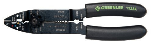Greenlee 1923A Crimping/Stripping Combination Tool, 10-22AWG