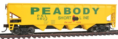 Pista H0 - vagón plataforma offset Hopper Peabody short line