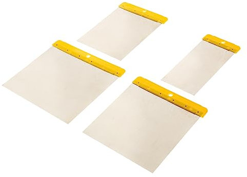 TOPEX Japanspachtel Satz 4-teilig Japan spachtel-Satz Karosserie-Spachtelsatz Elastisch & Unzerbrechlich - Zum Verfüllen & Glätten - Mit handlichem Griff/Glättespachtel Fugenspachtel - 50-120 mm