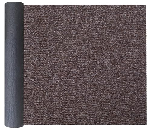 Primaflor Schmutzfangläufer Picollo | 100 x 200 cm | Braun | Meterware | Robuste Sauberlaufmatte aus 100 % Polypropylen mit Gelrücken, 8 mm hoch, zuschneidbar und bis 30 m Länge erhältlich