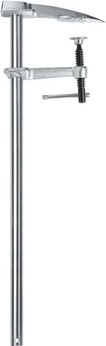 BESSEY Sparrenzwinge SPZ60K | 600 mm Spannweite | 120 mm Ausladung | Einfach Spitze einschlagen, Zwinge zusammenfahren, kraftvoll spannen, für Dachkonstruktionen