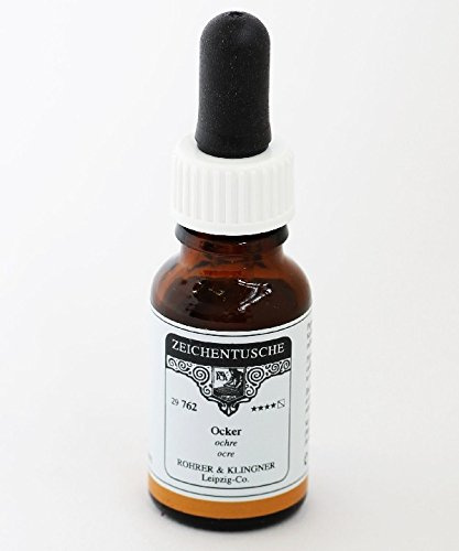 Rohrer & Klingner Zeichentusche Ocker 12 ml