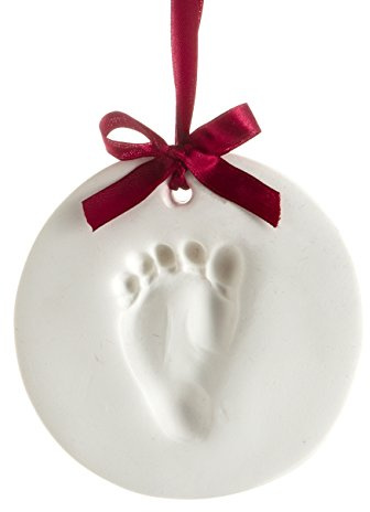 Pearhead Ornement Souvenir Empreinte Main/Pied, Blanc, 1 Unité