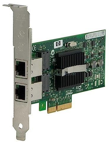 HP NC360T PCI Express Dual Port Gigabit Server Adapter Adaptateur réseau PCI Express x4 Ethernet, Fast Ethernet, Gigabit Ethernet 10Base-T, 100Base-TX, 1000Base-T 2 ports