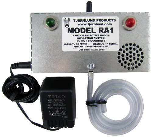 Tjernlund RA1 Radon Fan Failure Alarm for Safety of Pro Radon Mitigation Systems