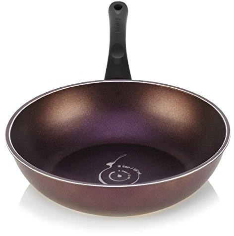 TECHEF - Art Pan 12 Wok/Stir-Fry Pan, Coated 5 times with Teflon Select Non-Stick Coating (PFOA Free) - Made in Korea