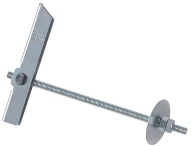 Index Fixing Systems BAESM05 [BA-ES] Basculante por gravedad para la fijación de elementos ligeros en falsos techos/GRAVITEX. Espiga Ø14, M5, diámetro de 14 mm, Set de 50 Piezas | BAESM05, Basculante y varilla con tuerca y arandela, Para fijar cargas ligeras en falsos techos, Zincado, Diámetro de 14 mm.