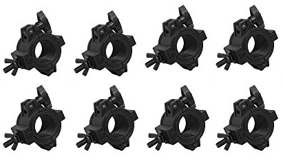 8 x CHAUVET CLP-10 CLP10 HALF COUPLER DJ LIGHTING FIXTURE CLAMP WITH INSERTS