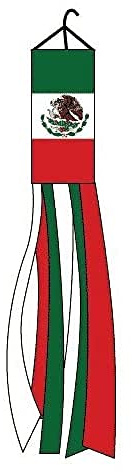 AZ FLAG Windsack Mexiko 150 cm Mexikanische Nylon | Für außen Windsack México verstärkte Nähte für außen