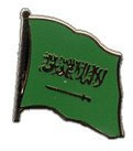 Flaggenfritze Flaggen-Pin/Anstecker Saudi Arabien vergoldet