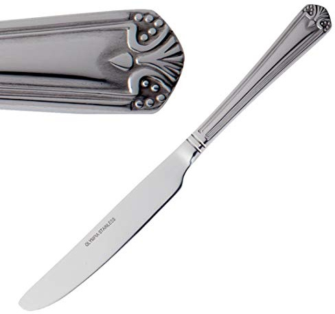 Olympia Jesmond Tafelmesser, 242 mm, 18/0 Edelstahl-Klinge, 12 Stück