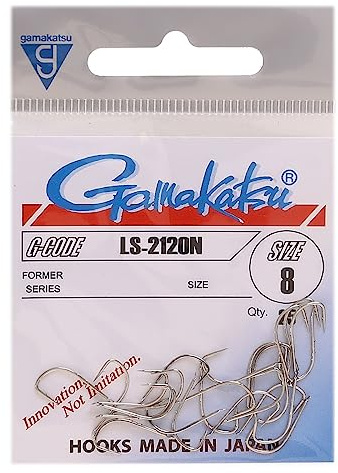 Gamakatsu Fischhaken 2120 N Gr. 8, 25 Stück