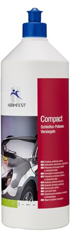 Normfest Compact – 3-in-1 Politur zum Schleifen, Polieren & Versiegeln – Hochglanz & Farbauffrischung für alle Lackarten – Profi-Fahrzeugaufbereitung – 1 kg