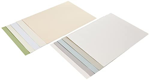 Canson Mi-Teintes Zeichenblätter, 48,3 x 63,3 cm, verschiedene Pastellfarben, 10 Blatt