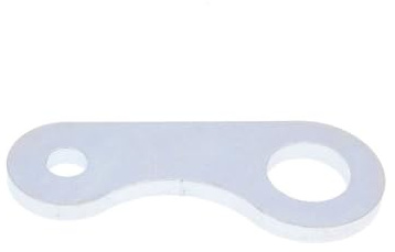 Adapterplatte Seitenständer kompatibel mit RIEJU MRX 50 AM6, BETA RR 50 AM6 | Zur Befestigung des Seitenständers am Schaltmoped; kompatibel mit Rieju RR, SMX, Spike; Referenzen 000.980.5006, 000.980.5102