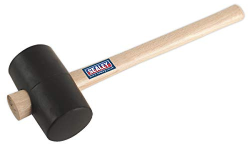 Sealey RMB175-1,75 lb in gomma martello - nero