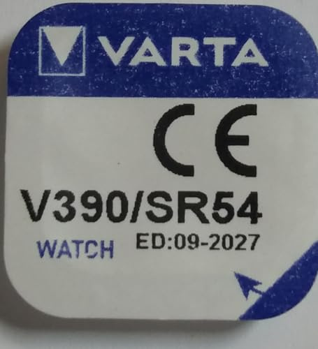 Varta V390/SR54 Knopfzelle Silberoxid - Uhrenbatterie, 1 Stück
