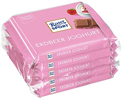 Ritter Sport Erdbeer Joghurt - Schokolade 5x100g