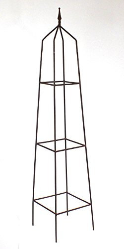 Lucht Rost Obelisk, quadratisch, Rankgerüst 160 cm hoch