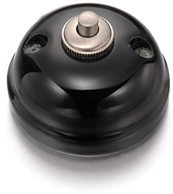 Fontini 30-310-27-2 - Pulsador timbre 10a 250v porcelana negro pack