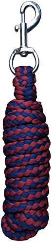Harry's Horse Halsterlijn Soft standaard zilverkleur muskaton, Farbe:Bordeaux-Navy