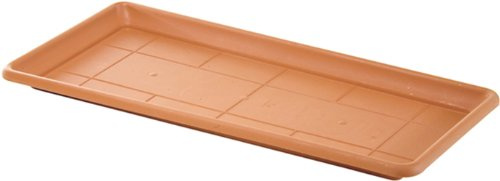 Chapelu ISCTM92CTE - Sottovaso Sylvia per Vaso di Fiori, in Polipropilene, 92 x 37 x 4,5 cm, Color Terracotta
