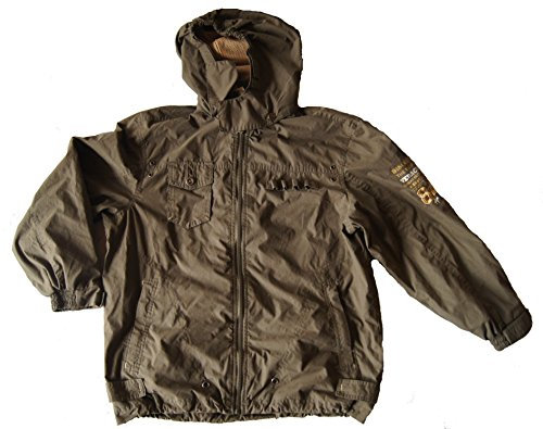 Outburst Jungen Übergangs-Jacke mit Abnehmbarer Kapuze olivgrün Gr. 152