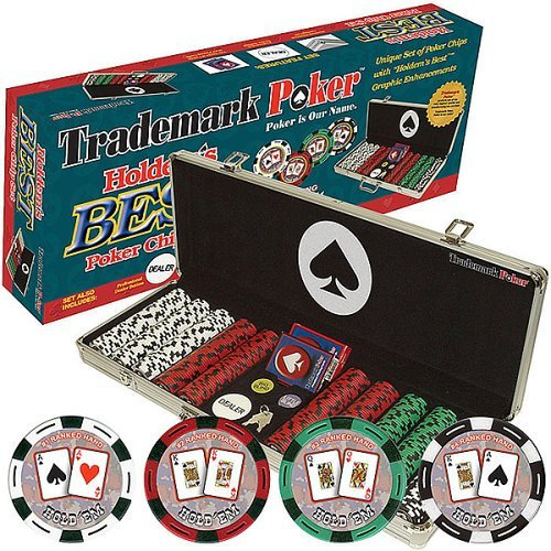 Trademark Poker Holdem's Best 500 Tongefülltes Pokerchip-Set mit Koffer