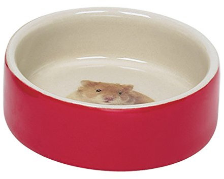 Nobby HAMSTER Keramikschale, rot Ø7,5 x 2,5 cm, 1 Stück