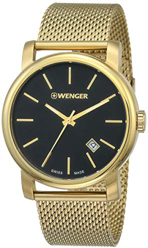 Wenger HerrenArmbanduhr Analog Quarz Edelstahl 01.1041.115