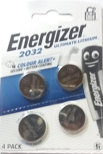 Energizer 11727-2032 Lot de 4 piles au lithium 3 volts (2032BP-4)