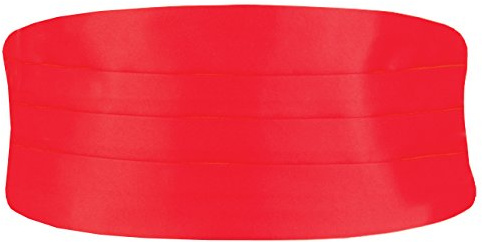 Dobell Mens Red Cummerbund Regular Fit (28-42in)