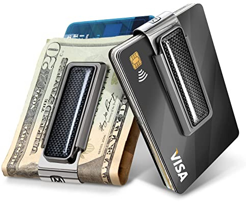 M-Clip Money Clip (Natural) - Minimalist Slim Wallet Alternative for Front Pocket Carry - Cash and Credit Card Holder for Men