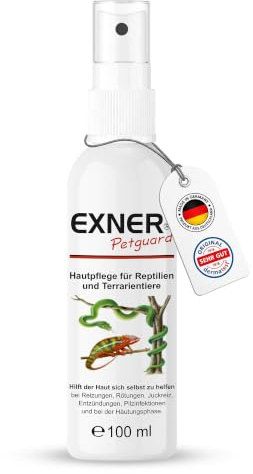 Exner Petguard Hautpflege für Reptilien & Terrarientiere 100 ml – Für Schlangen, Geckos, Echsen & Schildkröten – Bei Häutung, Juckreiz, Hautreizungen, Entzündungen & Pilzbefall – Dermatest SEHR GUT