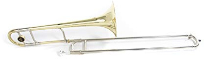 Roy Benson Trombón tenor en Sib TT-242 (campana de latón de 8,5, calibre de 13,89 mm, láminas de alpaca, máxima calidad de sonido y precisión, en estuche de forma fácil de transportar)