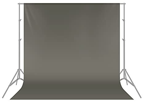 Neewer® 1,8 x 2,8 m/ 6 x 9 fot fotostudio 100% ren muslin hopfällbar bakgrund för fotografi, video och tv (endast bakgrund) – grå