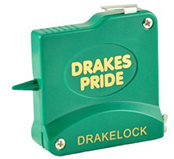Drakes Pride GREEN 10FT DRAKELOCK STEEL BOWLS TAPE/MEASURE**