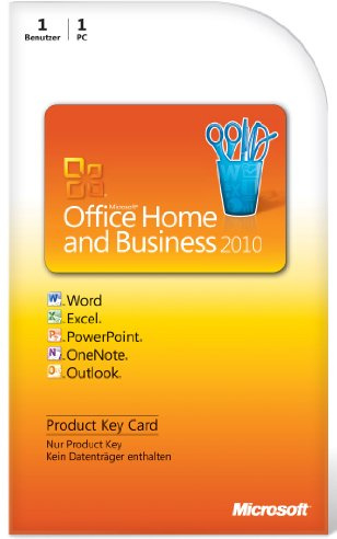Microsoft Office Home and Business 2010 (Product Key Card)