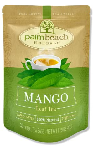 Palm Beach Medicinal Herbs - Mango Leaf Tea - Pure Herbal Tea Series, 30ct