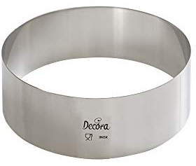 Decora 0063716 Cercle Acier Inoxydable Ø 16x4h cm, INOX, 16 x 4 cm, Argenté.