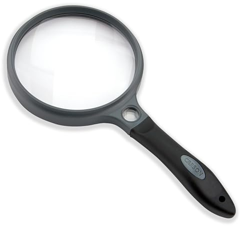 Carson® SureGrip 2x Acrylic Soft-Grip Magnifier with 11.5x Spot Lens (SG-12)