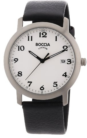 Boccia Herren-Armbanduhr Leder 3618-01