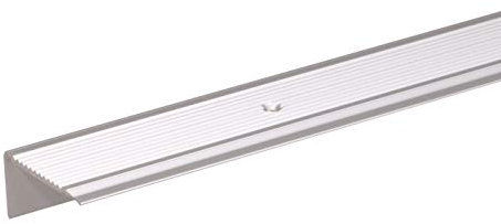 Alberts 490447 Treppenkanten-Schutzprofil | gebohrt | Aluminium, silberfarbig eloxiert | 1000 x 43 x 23 mm