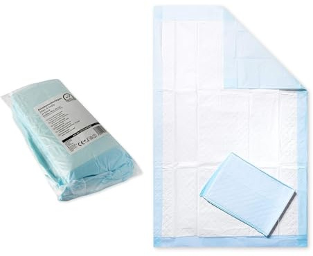 Medi-Inn Krankenunterlagen Einmalunterlagen in Folie 40 x 60 cm 4-lagig 25er Pack (4 x 25 = 100 Stück)